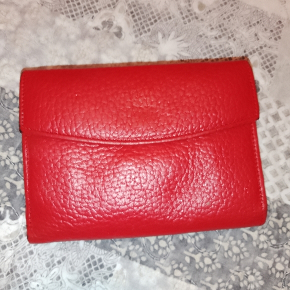 Red Leather Wallet - Picture 3 of 3